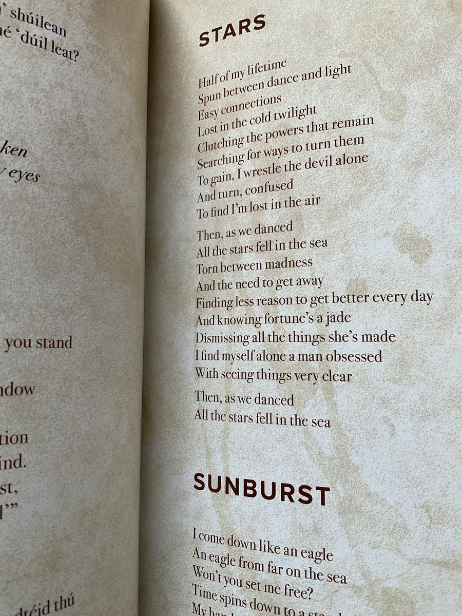 ‘Stars’ from #Horslips Lyricography booklet. 

“Then, as we danced
  All the stars fell in the sea”