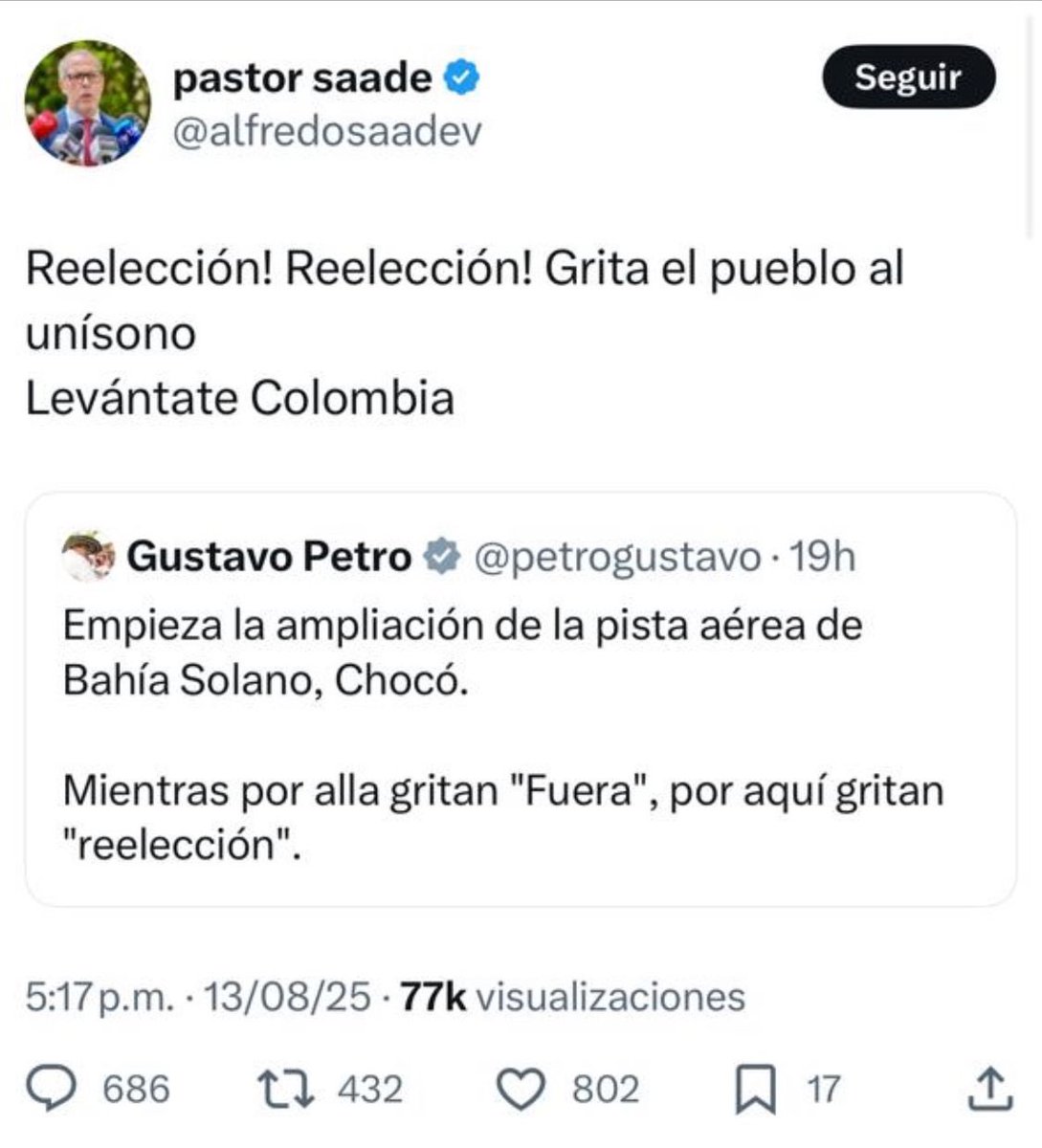 Como conferencista intervine en el XLVI Congreso Colombiano de Derecho Procesal del <a href="/I_C_D_P/">ICDP</a>  hablé sobre “Democracia y Justicia”,  tema éste de actualidad a propósito de la enorme preocupación que genera lo que podría ser la convocatoria de una Asamblea Nacional Constituyente