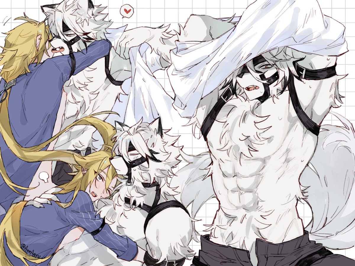 🐺🦇#lycahugo #ライヒュ