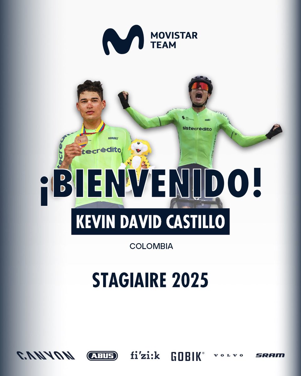 Con la intención de ganar experiencia y consolidar un contrato profesional, llega como Stagiare el colombiano Kevin Castillo a <a href="/Movistar_Team/">Movistar Team</a> 
Enhorabuena también a sus formadores en el <a href="/TmSistecredito/">Team Sistecredito</a>