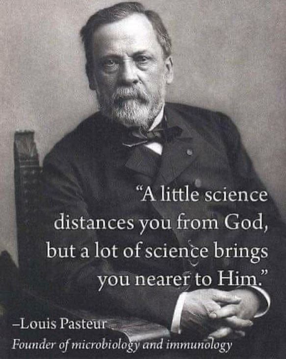 Don't believe the lies of Atheists. 

Science doesn't belong to them. 

It belongs to believers.
