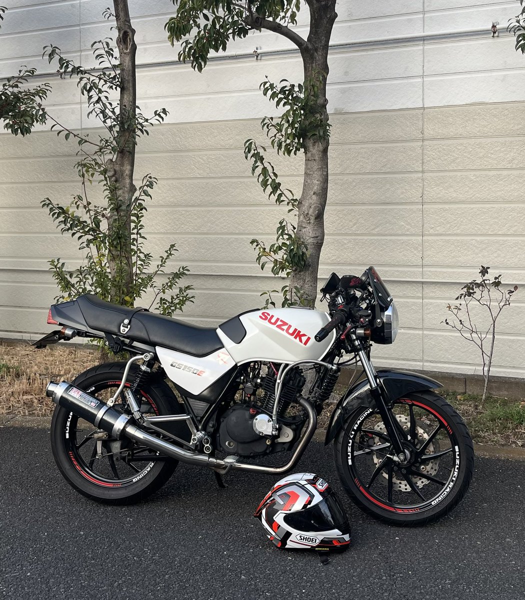 K_NAVE's tweet photo. GSX-R250(GJ72A)のレストアが終わったら、今度はGS125E(150)のエンジン載せ替えが待ってるんだよね🛠️💦
※息子(4)に大きくなったらあげるって約束してるからね
#gn125
#gs125 https://t.co/WDVXjdFAZa