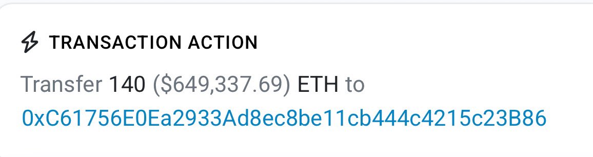 Someone just lost $649,000 by sending 140 Eth to the wrong wallet after address poisoning.