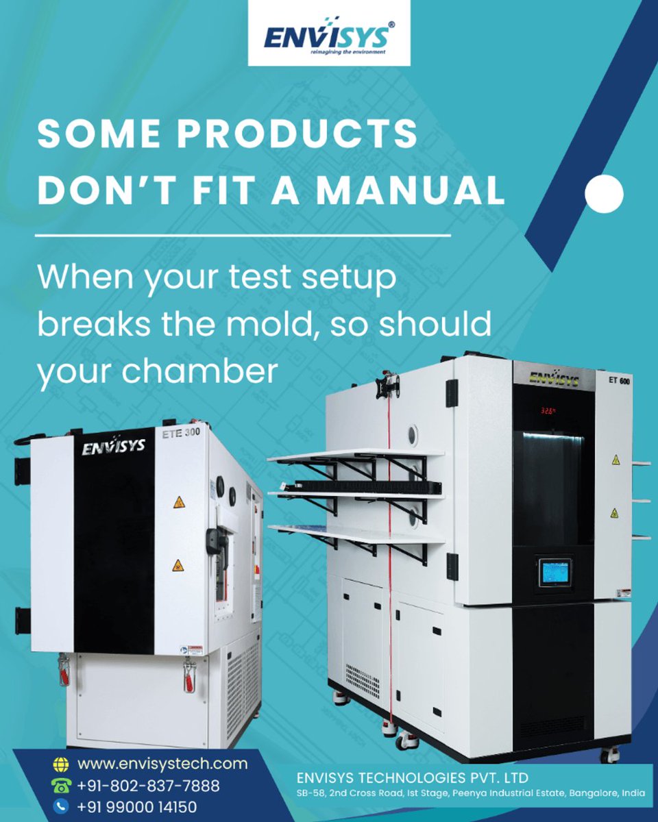 Envisys_Tech's tweet image. 𝗢𝘃𝗲𝗿𝘀𝗶𝘇𝗲𝗱. 𝗢𝘃𝗲𝗿𝗰𝗼𝗺𝗽𝗹𝗶𝗰𝗮𝘁𝗲𝗱. 𝗢𝘃𝗲𝗿𝗹𝗼𝗼𝗸𝗲𝗱.
𝗪𝗲 𝗯𝘂𝗶𝗹𝗱 𝗰𝗵𝗮𝗺𝗯𝗲𝗿𝘀 𝗳𝗼𝗿 𝗰𝗵𝗮𝗹𝗹𝗲𝗻𝗴𝗲𝘀 𝗼𝘁𝗵𝗲𝗿𝘀 𝗮𝘃𝗼𝗶𝗱.
𝗖𝘂𝘀𝘁𝗼𝗺 𝗶𝘀 𝗼𝘂𝗿 𝘀𝘁𝗮𝗻𝗱𝗮𝗿𝗱.

#WalkInChambers #CustomTestSystems #PrecisionValidation #EnvisysTechnologies