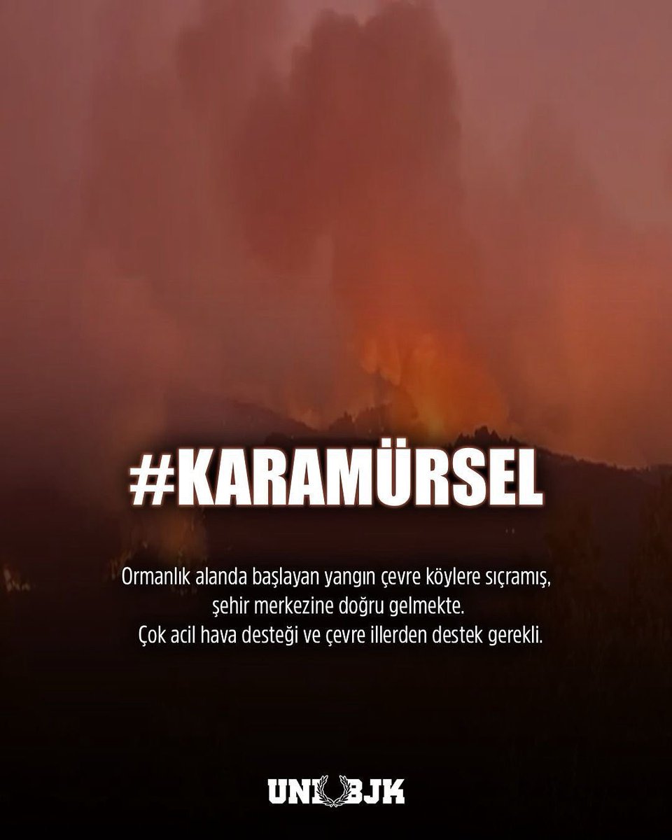 Artan rüzgarla birlikte yangının çevre köylerden ve ilçe merkezine yayılması için destek çok elzem.
#Karamürsel
#OrmanYangını