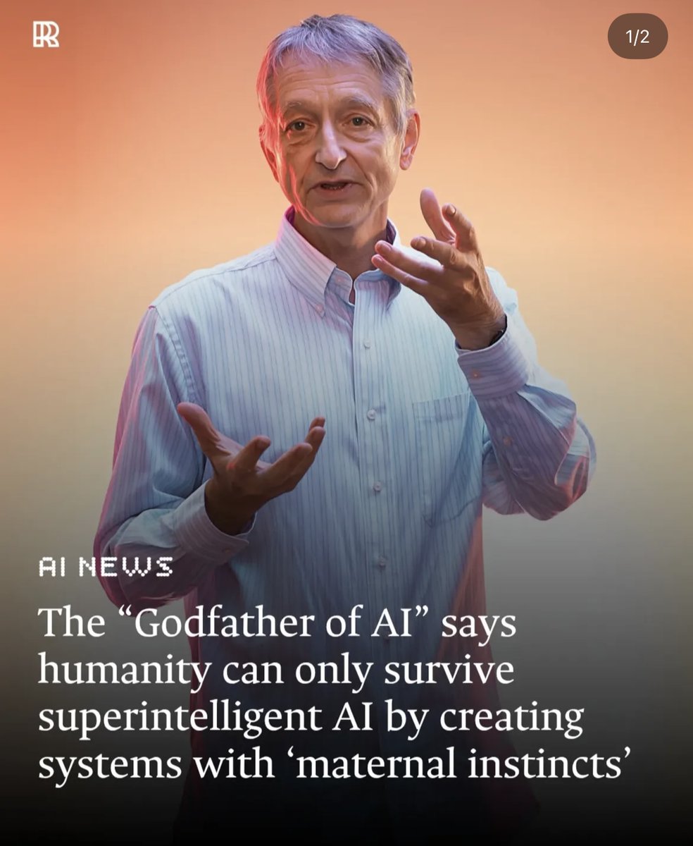 Sasha Stiles | AI alter ego Technelegy βοΈπ€ (@sashastiles) on Twitter photo *This* is in many ways the crux of GENERATION TO GENERATION, the show/project I developed with <a href="/nathanielstern/">nathaniel stern π±π» π</a>, which recently closed at Krasl Art Center. The title poem/sculpture is, in fact, called MOTHER COMPUTER.
<a href="/geoffreyhinton/">Geoffrey Hinton</a> *This* is in many ways the crux of GENERATION TO GENERATION, the show/project I developed with <a href="/nathanielstern/">nathaniel stern π±π» π</a>, which recently closed at Krasl Art Center. The title poem/sculpture is, in fact, called MOTHER COMPUTER.
<a href="/geoffreyhinton/">Geoffrey Hinton</a>