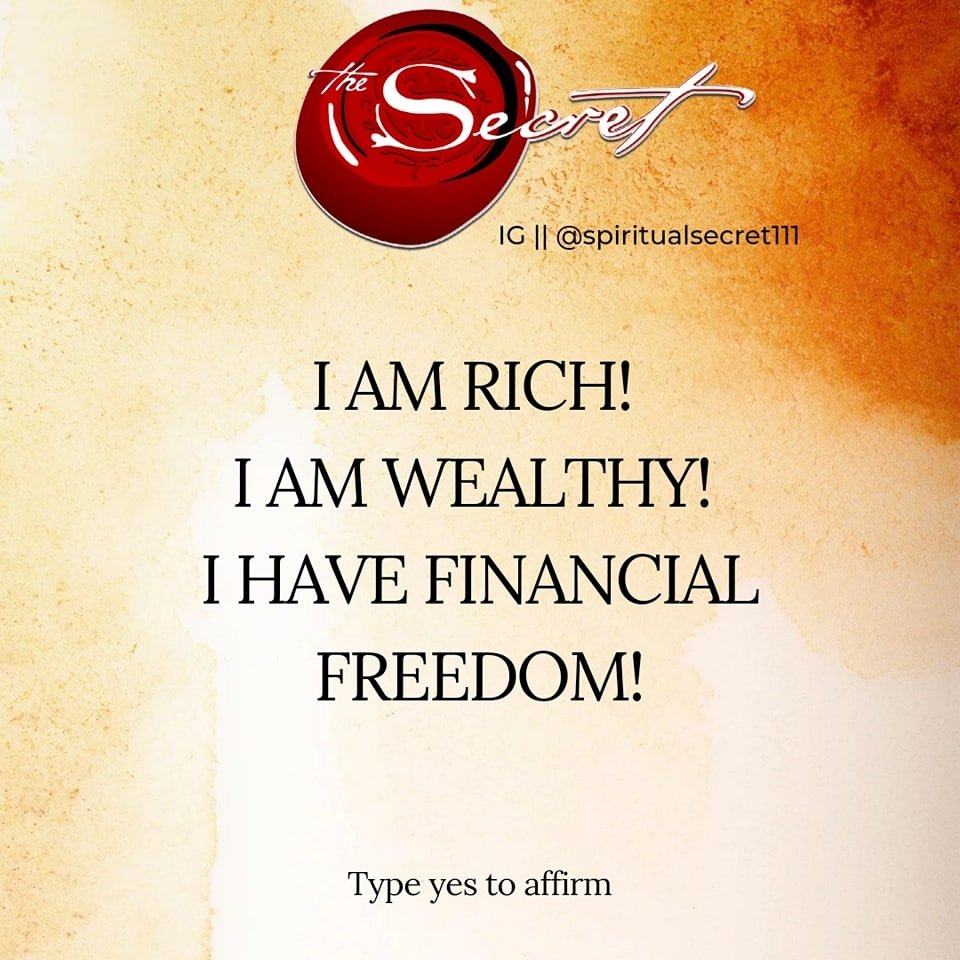 Type YES to Affirm this for yourself!🍀
