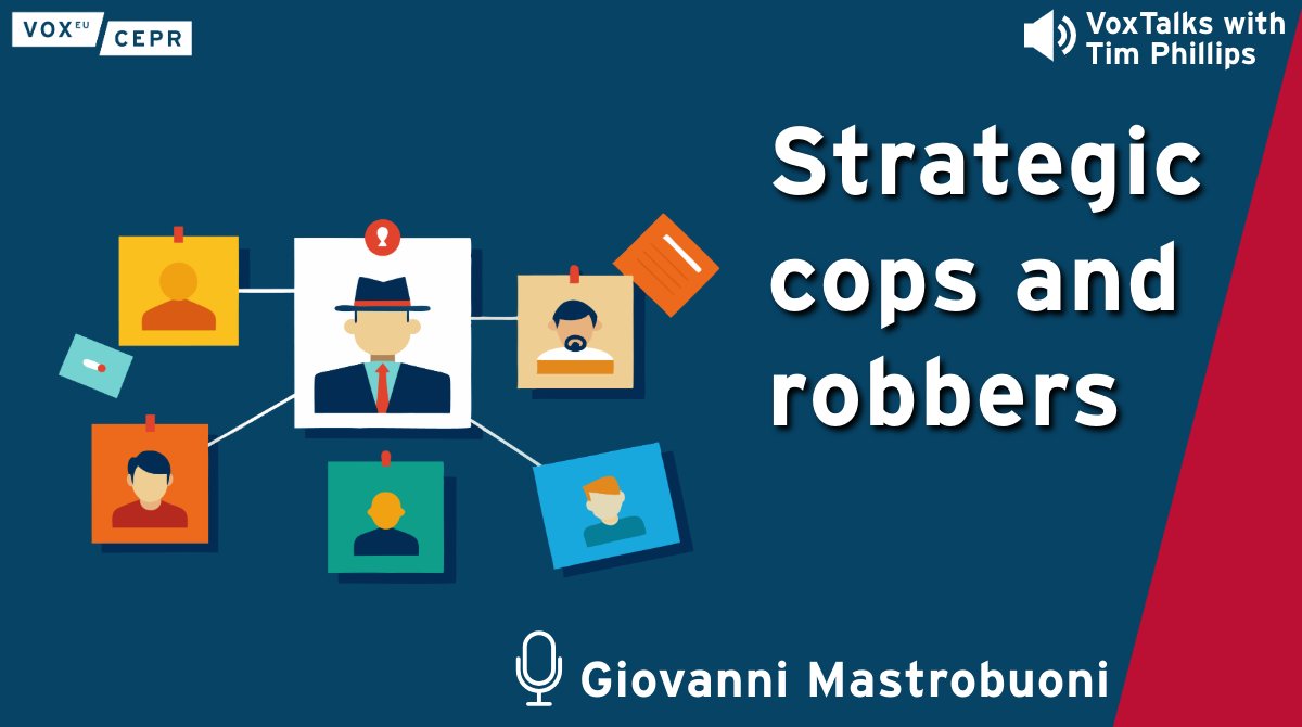 VoxEU (@voxeu) on Twitter photo Do criminals think like economists?
<a href="/gmastrob/">Giovanni Mastrobuoni</a> @CollegioCA@unito talks to <a href="/timsvengali/">Tim Phillips Talk Normal</a> about Milan crime data, strategic decision-making, & Turin’s most famous gold heist.
🎧 Listen: cepr.org/multimedia/str… Do criminals think like economists?
<a href="/gmastrob/">Giovanni Mastrobuoni</a> @CollegioCA@unito talks to <a href="/timsvengali/">Tim Phillips Talk Normal</a> about Milan crime data, strategic decision-making, & Turin’s most famous gold heist.
🎧 Listen: cepr.org/multimedia/str…