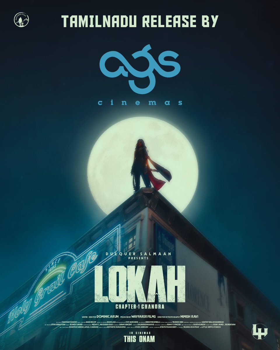RamKumarr (@ramk8059) on Twitter photo Get ready for #Lokah in cinemas near you this Onam! 🎥⭐
<a href="/agscinemas/">AGS Cinemas</a> has acquired the Tamil Nadu theatrical rights! 🔥
#Lokahmovie #LokahOnam Get ready for #Lokah in cinemas near you this Onam! 🎥⭐
<a href="/agscinemas/">AGS Cinemas</a> has acquired the Tamil Nadu theatrical rights! 🔥
#Lokahmovie #LokahOnam