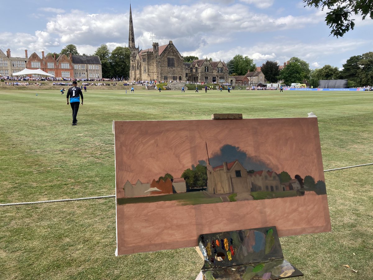 Jack Russell MBE (@jackrussellart) on Twitter photo Not a bad place to spend your birthday! Great people here <a href="/ReptonSchool/">Repton School</a> and <a href="/DerbyshireCCC/">Derbyshire CCC</a> v <a href="/WorcsCCC/">Worcestershire CCC</a> #Cricket Not a bad place to spend your birthday! Great people here <a href="/ReptonSchool/">Repton School</a> and <a href="/DerbyshireCCC/">Derbyshire CCC</a> v <a href="/WorcsCCC/">Worcestershire CCC</a> #Cricket