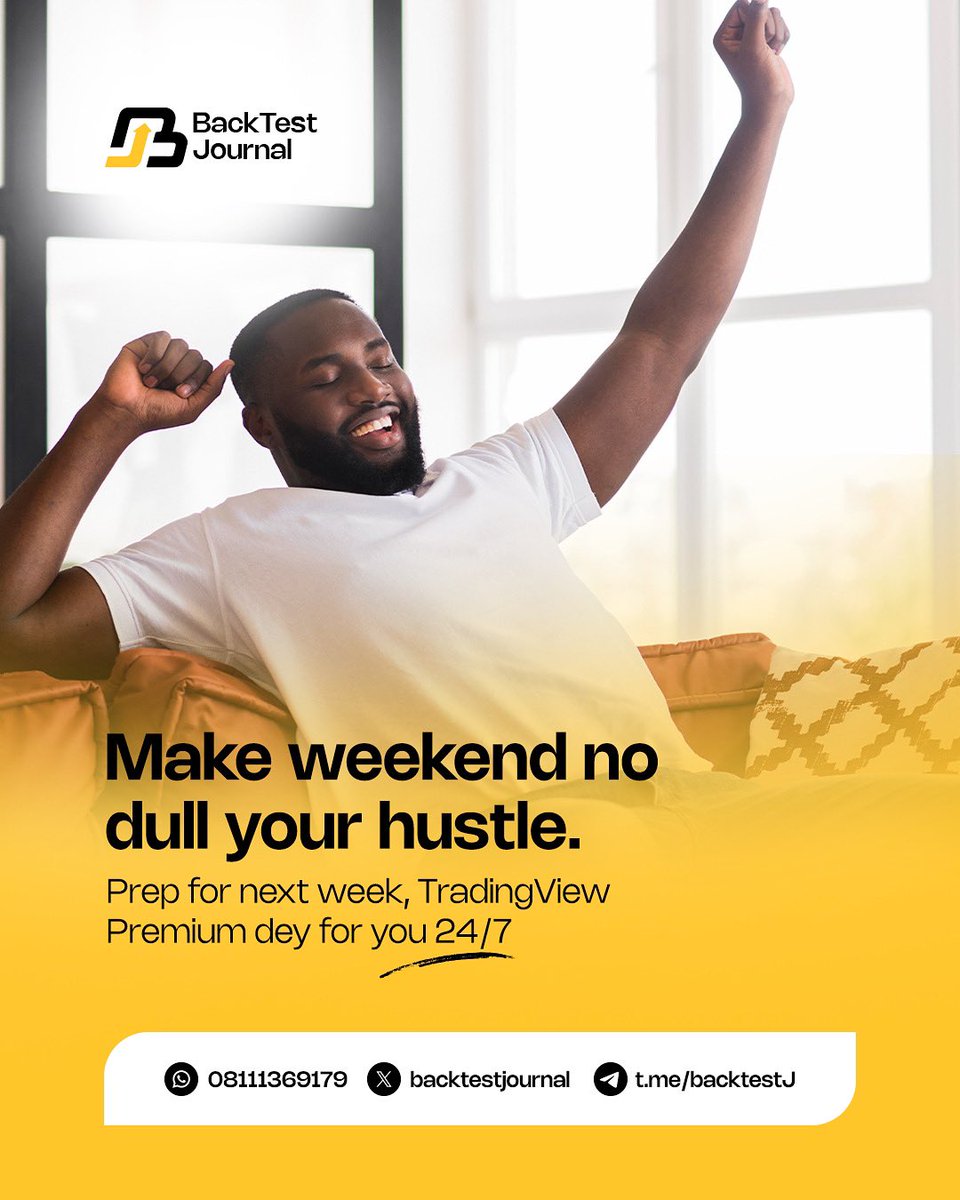backtestjournal's tweet image. The weekend is here, a perfect time to recharge and reset.
Trading demands focus, discipline, and a clear mind.
Stepping away from the charts helps you return with sharper analysis and better decision-making.