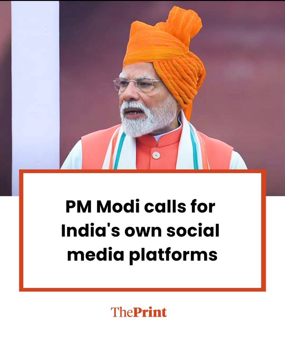 axnkit's tweet photo. On 79th Independence Day of India, 
We got our home grown social media rooted in Indian Culture, HIND SOCIAL 
https://t.co/Mnbum3ZGFd

#hindsocial #socialnetworkofindia 
@narendramodi @PMOIndia 
Jai Hind 🇮🇳 https://t.co/aQuWlJo08F