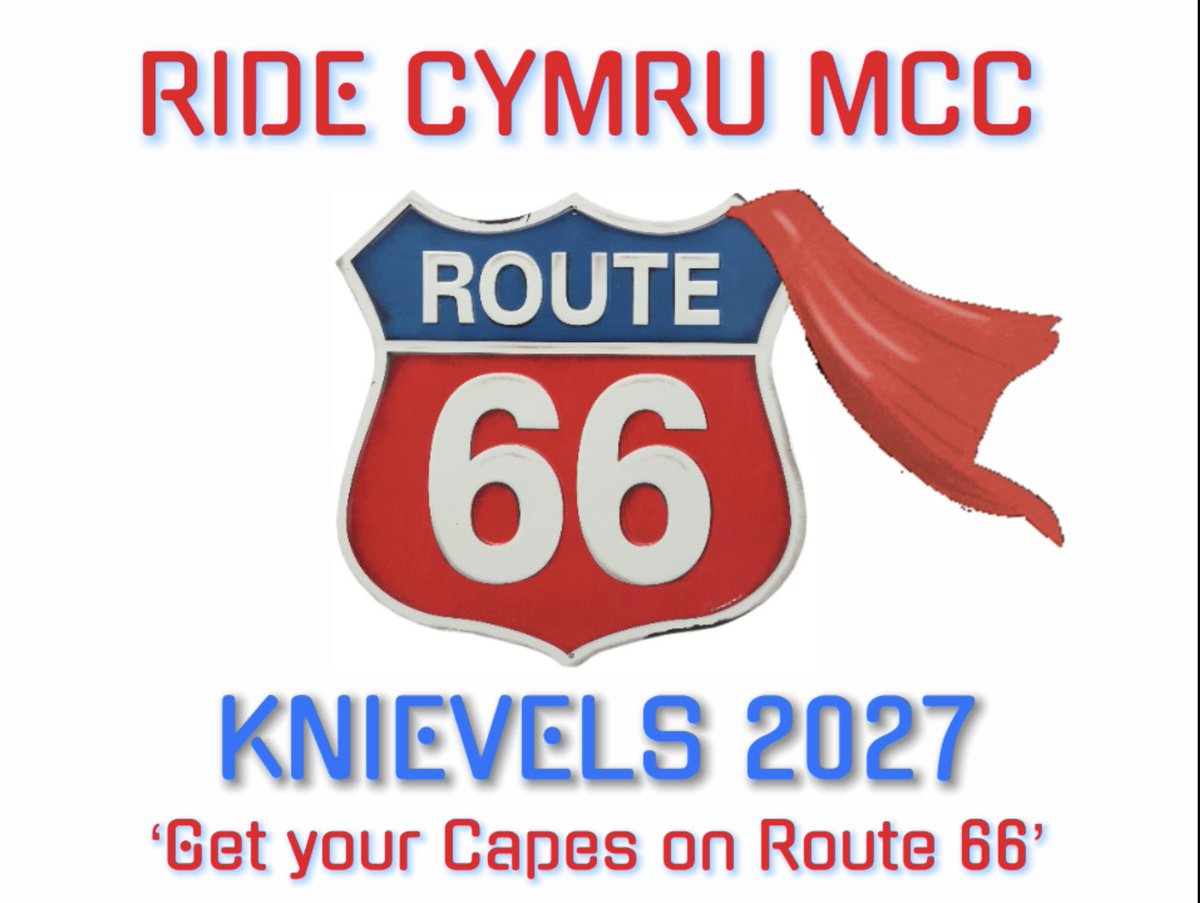 ⓇⒾⒹⒺ CYMRU MCC and the Evel Knievels charity event (@ridecymru) on Twitter photo RIDE CYMRU take annual event to USA for 2027
RIDE ROUTE 66 KNIEVELS
MAY 2027
‘Get Your Capes on Route 66’
Chicago to LA + diversion to Las Vegas to party with Knievel family at <a href="/evelknievel/">Evel Knievel</a> Museum Sat 15/5/27 + <a href="/EvelPieLV/">Evel Pie</a> Sun 16/5/27
BEING EVEL for a GOOD CAUSE USA
🏍️🇺🇸🏴🏴🏴🇬🇧🇨🇦 RIDE CYMRU take annual event to USA for 2027
RIDE ROUTE 66 KNIEVELS
MAY 2027
‘Get Your Capes on Route 66’
Chicago to LA + diversion to Las Vegas to party with Knievel family at <a href="/evelknievel/">Evel Knievel</a> Museum Sat 15/5/27 + <a href="/EvelPieLV/">Evel Pie</a> Sun 16/5/27
BEING EVEL for a GOOD CAUSE USA
🏍️🇺🇸🏴🏴🏴🇬🇧🇨🇦
