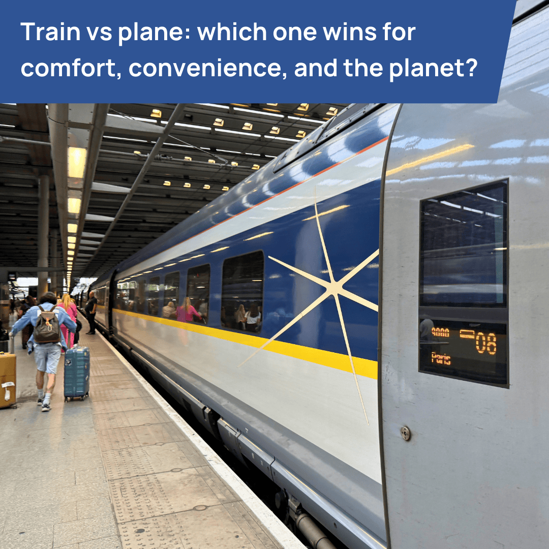 Enroute_CIC's tweet photo. Which mode of transport do you choose for your trip? Our Social Media Manager, Defea travelled to Paris by train and returned by plane, comparing areas from border control to travelling experience. Which mode wins for comfort, convenience, and the planet? https://t.co/7YmK1Zm6OB https://t.co/TuOYYLbQ1S