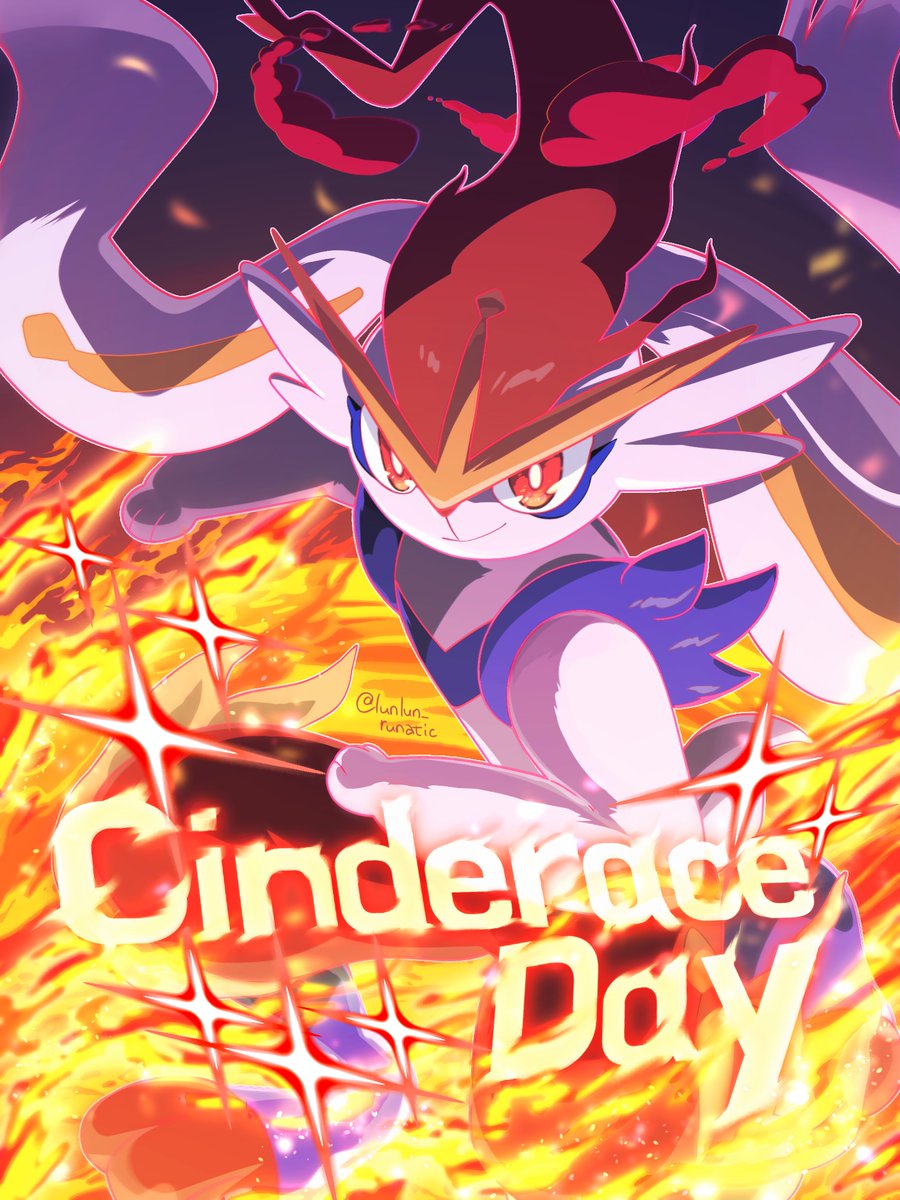 #ポケモン絵  #エースバーンの日
キョダイマックスのすがたな
エースバーン‼️‼️⚽🔥