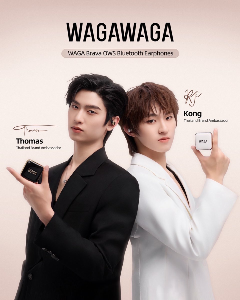 ขอแสดงความยินดีกับ “โทมัส ธีร์ทัศน์ จึงมณีรัตน์” <a href="/tthomastc/">thomas</a> และ “ก้อง ก้องภพ จิโรจน์มนตรี” <a href="/kongjiro_/">Kong.Jiro</a> ที่ได้รับเลือกให้เป็น “Thailand Brand Ambassador คู่แรก” ✨️

และขอขอบคุณ <a href="/WAGAWAGA_TH/">WAGAWAGA_thailand</a> ที่ให้โทมัสและก้องได้เป็นส่วนหนึ่งของ WAGAWAGA TH อย่างเป็นทางการนะคะ 🙏🏻🥰

#WAGAWAGATH