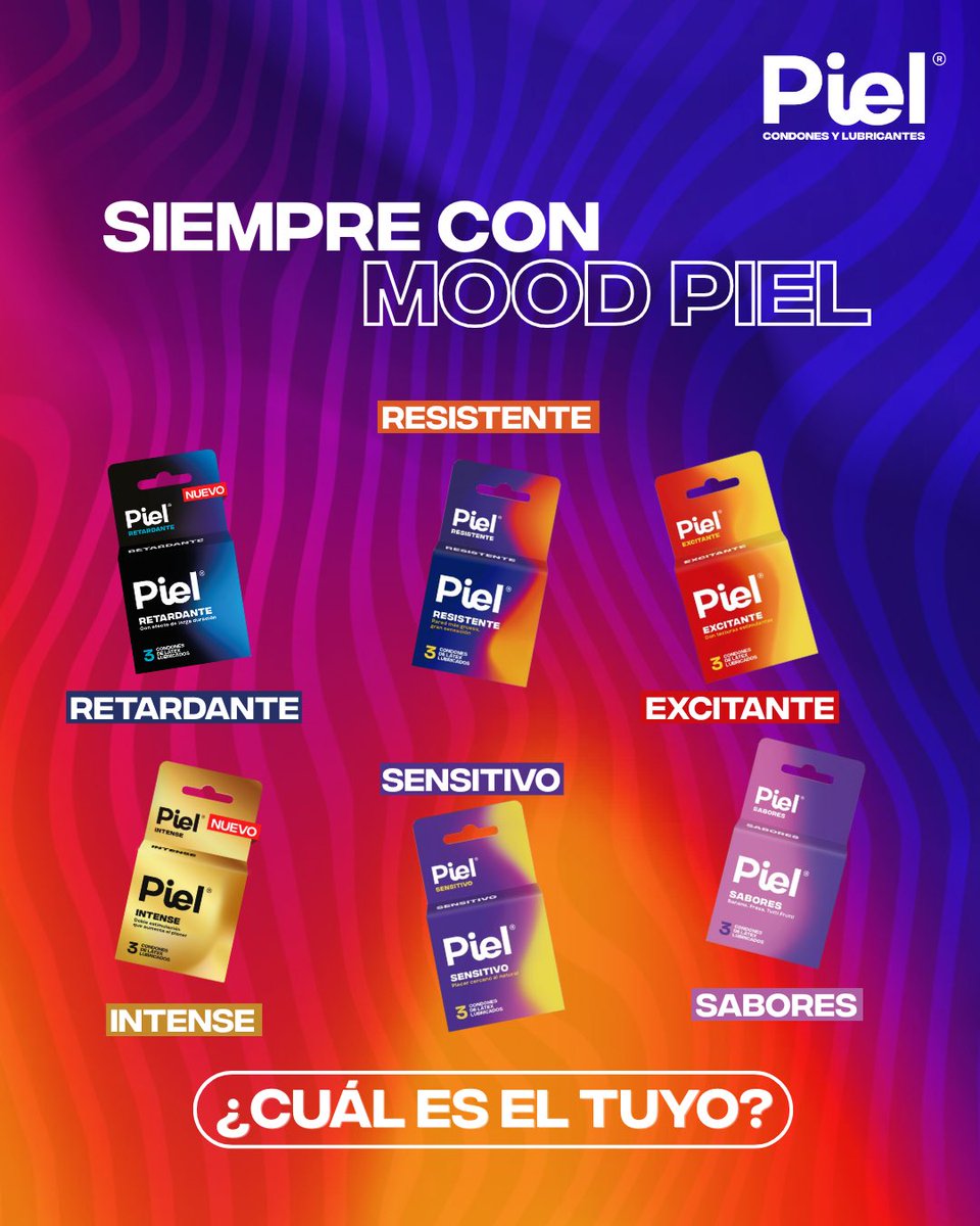 PielColombia's tweet photo. Y tu, estás con...👇

Mood Resistente
Mood Retardante
Mood Sensitivo
Mood Intense
Mood Sabores
Mood Excitante

Déjanos en los comentarios el tuyo 📲 #Piel #PielColombia #Condones https://t.co/z0VuXcGKK3