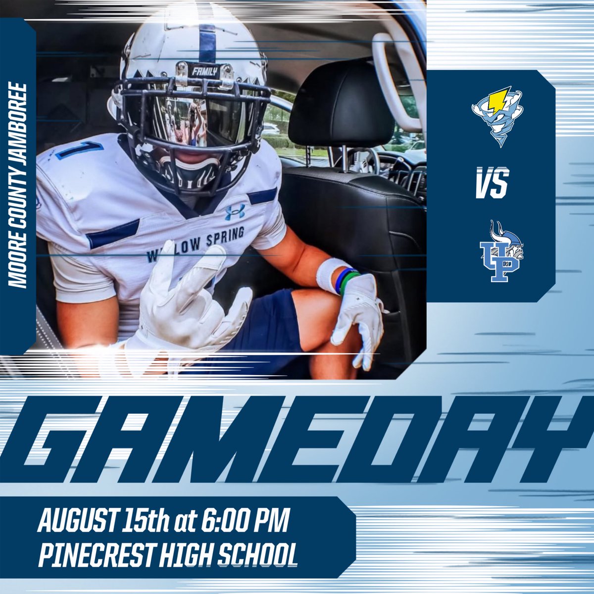 𝙒𝙞𝙡𝙡𝙤𝙬 𝙎𝙥𝙧𝙞𝙣𝙜 𝙁𝙤𝙤𝙩𝙗𝙖𝙡𝙡 (@ws_storm_fb) on Twitter photo The Storm rolls down to <a href="/PC_PatriotsFB/">Pinecrest Football</a> tonight to take on Union Pines in the Moore County Kickoff Classic. Jamboree starts at 6:00 PM.
#BEL1EVE | #FAM1LY The Storm rolls down to <a href="/PC_PatriotsFB/">Pinecrest Football</a> tonight to take on Union Pines in the Moore County Kickoff Classic. Jamboree starts at 6:00 PM.
#BEL1EVE | #FAM1LY