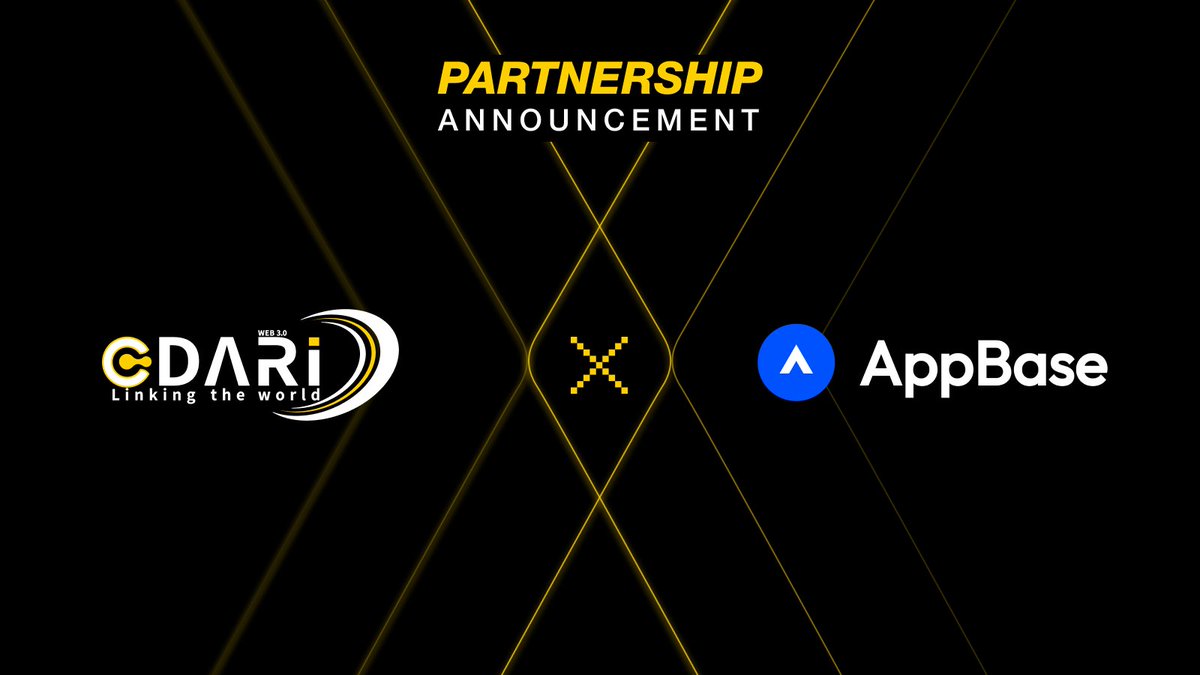 CDARI (@cdariofficial) on Twitter photo ๐จ PARTNERSHIP ANNOUNCEMENT ๐จ
Weโre thrilled to join forces with <a href="/AppBaseGlobal/">AppBase - AI driven platform on TON</a> โ the Web3 platform empowering builders & users with app chain infrastructure, DePIN integration, and social task-driven engagement for sustainable ecosystem growth! ๐ง๐โก๏ธ
โจ Launch & scale on ๐จ PARTNERSHIP ANNOUNCEMENT ๐จ
Weโre thrilled to join forces with <a href="/AppBaseGlobal/">AppBase - AI driven platform on TON</a> โ the Web3 platform empowering builders & users with app chain infrastructure, DePIN integration, and social task-driven engagement for sustainable ecosystem growth! ๐ง๐โก๏ธ
โจ Launch & scale on