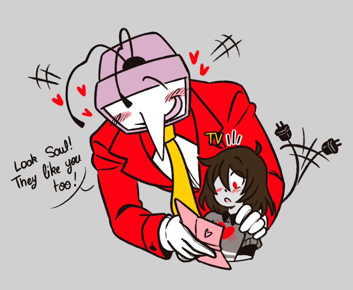 pipispaints's tweet photo. I got some fanmail on Tumblr and made little #Soultenna doodles

#tenna #tennaDeltarune #deltarune #tennaxsoul #tennaxreader https://t.co/I1u37HrDdQ
