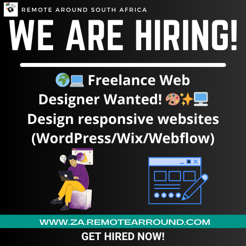 RemoteAroundZA's tweet photo. 🌍💻 Freelance Web Designer Wanted! 🎨✨

REMOTE ROLE FREELANCE WEB DESIGNER: https://t.co/LoBgmkRukB

REMOTE JOBS SOUTH AFRICA: https://t.co/RLB4t46AdQ

#REMOTEarroundZA #vacancies #WebDesigner #FreelanceWebDesigner #WebDesignJobs #JohannesburgJobs #RemoteDesignJobs #CreativeJob https://t.co/imZBckHOR8