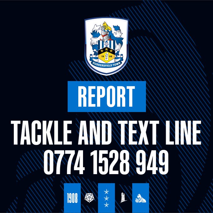 HTAFC Help (@htafchelp) on Twitter photo ✋ Zero tolerance for all discrimination
🗣️ Offensive chanting / gesturing will not be condoned
⛔️ Anti-social behaviour is subject to our sanctions policy
Report to stewards or use the details below ⤵️
📞 0774 1528 949
📧 supporterservices@htafc.com
#TerriersTogether | #htafc ✋ Zero tolerance for all discrimination
🗣️ Offensive chanting / gesturing will not be condoned
⛔️ Anti-social behaviour is subject to our sanctions policy
Report to stewards or use the details below ⤵️
📞 0774 1528 949
📧 supporterservices@htafc.com
#TerriersTogether | #htafc