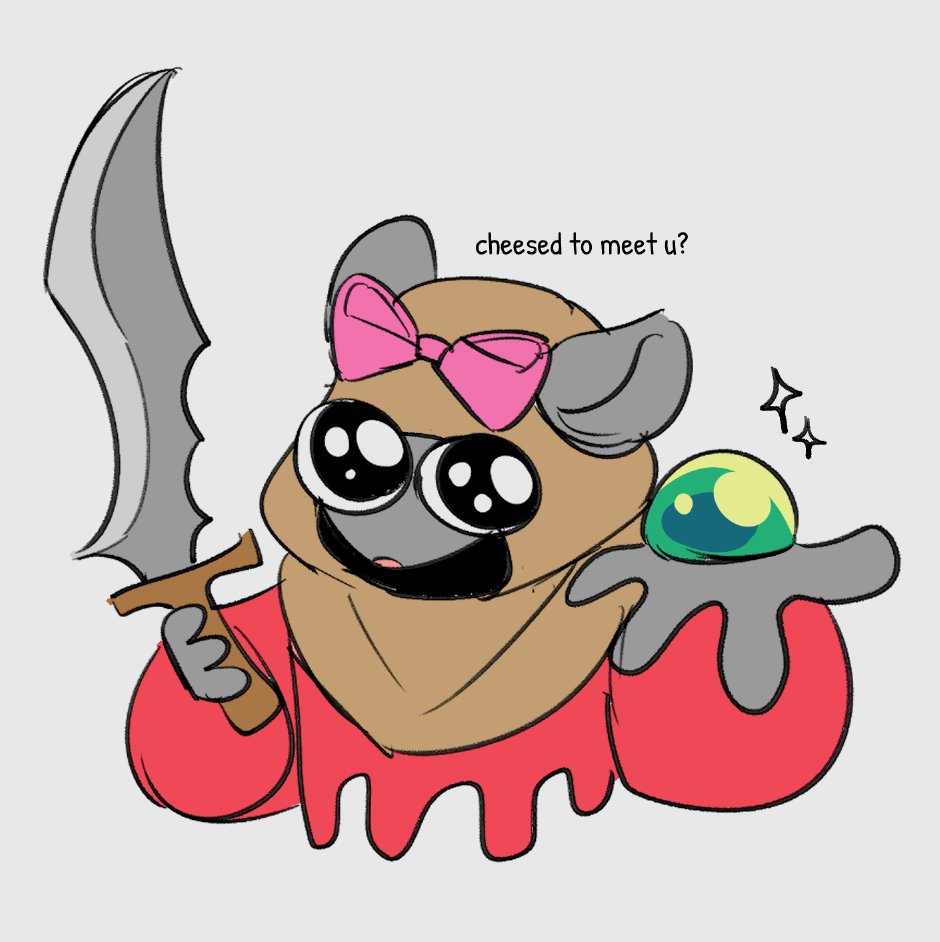 mixuen_chan's tweet image. potential Skaven OC, this is Cheese Ribboncutter. she cuts people into ribbons.
not shown here but she has a Saurus frenemy named Chalk.

say hi to Cheese.