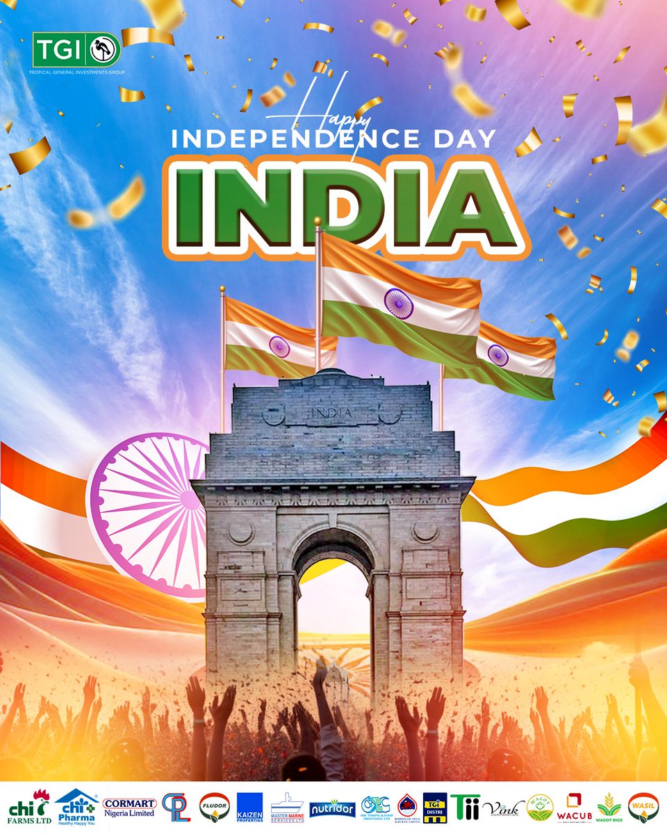 Happy Independence Day, India. 🇮🇳

#Indiaindependenceday #theTGIway