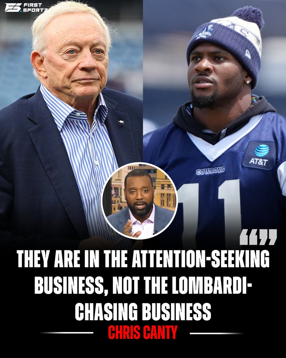 Chris Canty blasts Jerry Jones and Dallas Cowboys for Micah Parsons contract saga

firstsportz.com/chris-canty-co…

"The Dallas Cowboys are for entertainment purposes only. Before the Cowboys come on the TV, before we see their games, you know, when they show the NFL branding, they need