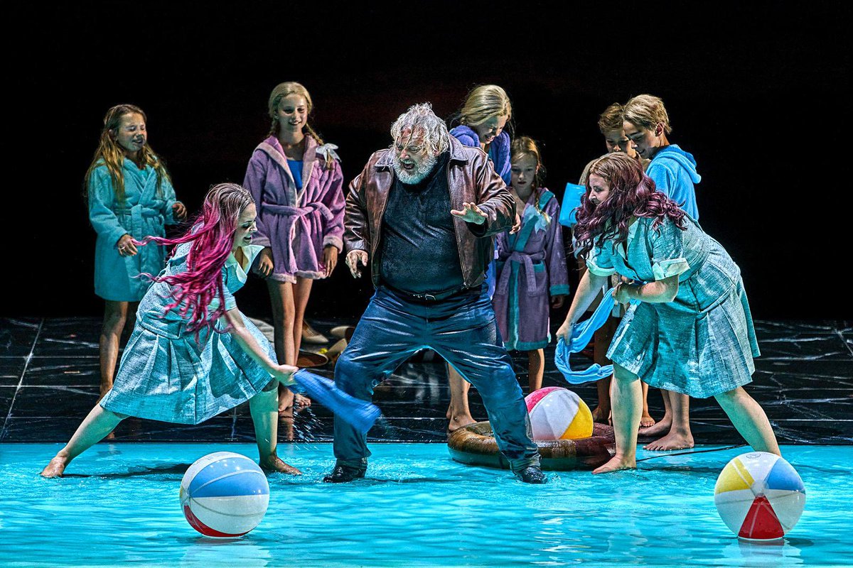 Photos from <a href="/BayreuthFest/">BayreutherFestspiele</a> ! 

Tonight, Woglinde returns to start the story of the ring in “Das Rheingold,” one of the two operas I am in this summer (Götterdämerung coming up again on the 20th!).