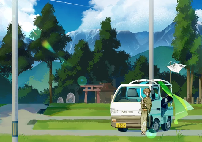 お盆休みで絵が無いので夏休みっぽいイラストまとめ
