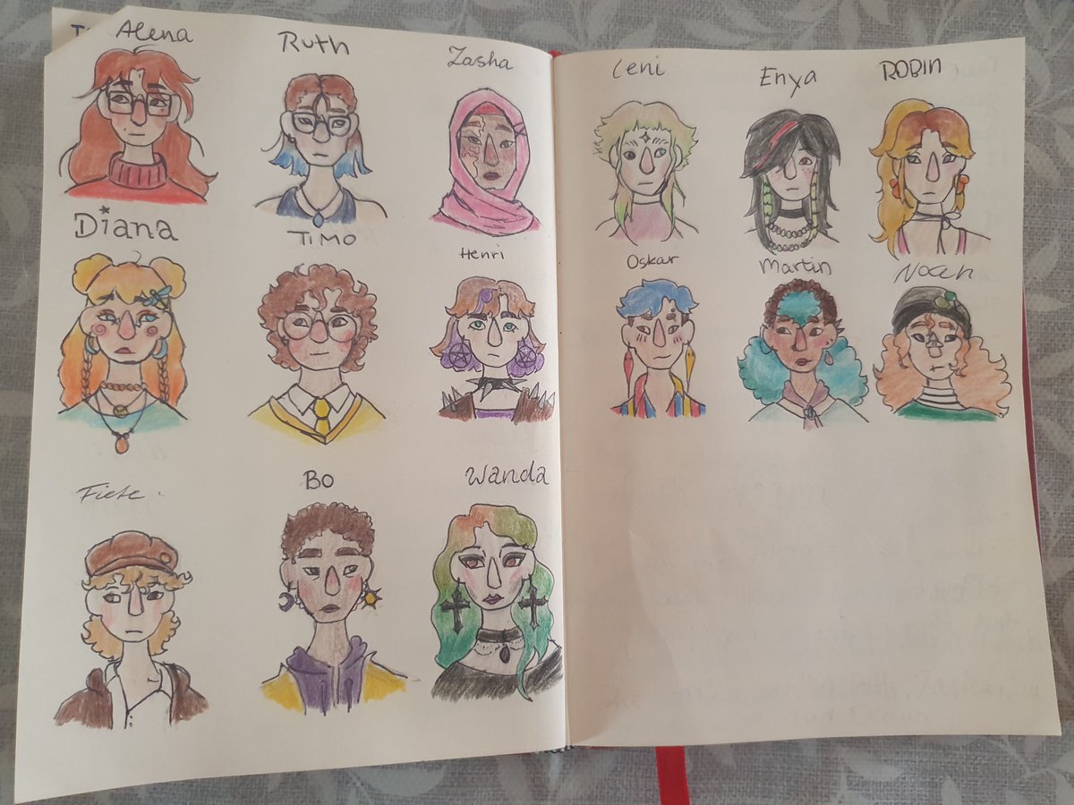 Finally drew all my little stupid ocs. 
Constructive criticism is very much appreciated.

#artmoots #oc