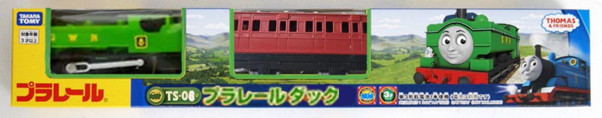 NWRGresley1942's tweet image. Alternate Universe where Plarail rereleased Duck and Oliver in the TS Line-Up between 2014-2020, but this time paired Duck with the Two Red Coaches and Oliver with S.C.Ruffey and Toad.