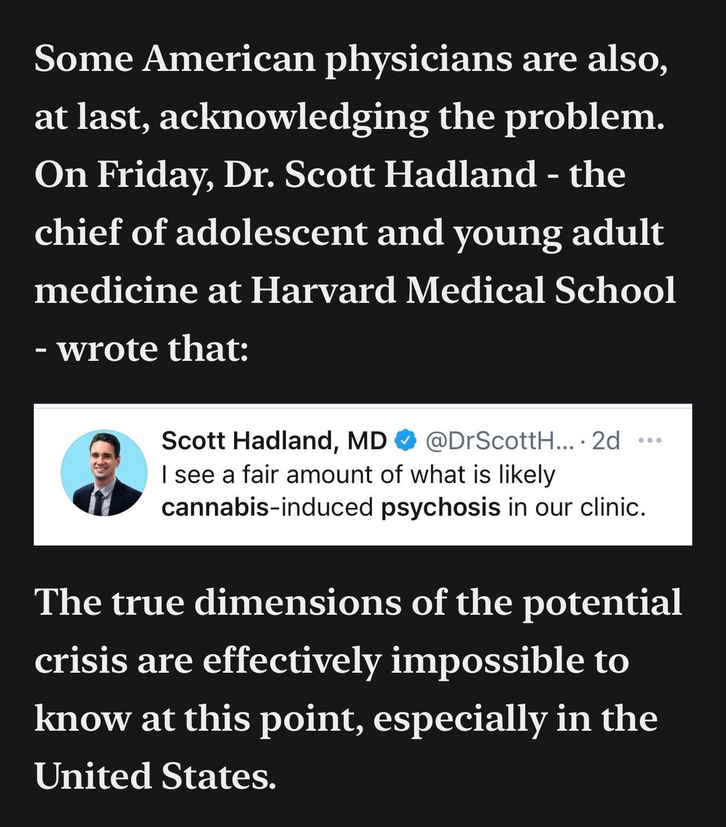 Steve (@planter5657) on Twitter photo <a href="/cenkuygur/">Cenk Uygur</a> <a href="/MattWalshBlog/">Matt Walsh</a> <a href="/michaeljknowles/">Michael Knowles</a> Today’s THC is a major threat to adolescent and young adult brain development.
From <a href="/AlexBerenson/">Alex Berenson</a> <a href="/cenkuygur/">Cenk Uygur</a> <a href="/MattWalshBlog/">Matt Walsh</a> <a href="/michaeljknowles/">Michael Knowles</a> Today’s THC is a major threat to adolescent and young adult brain development.
From <a href="/AlexBerenson/">Alex Berenson</a>