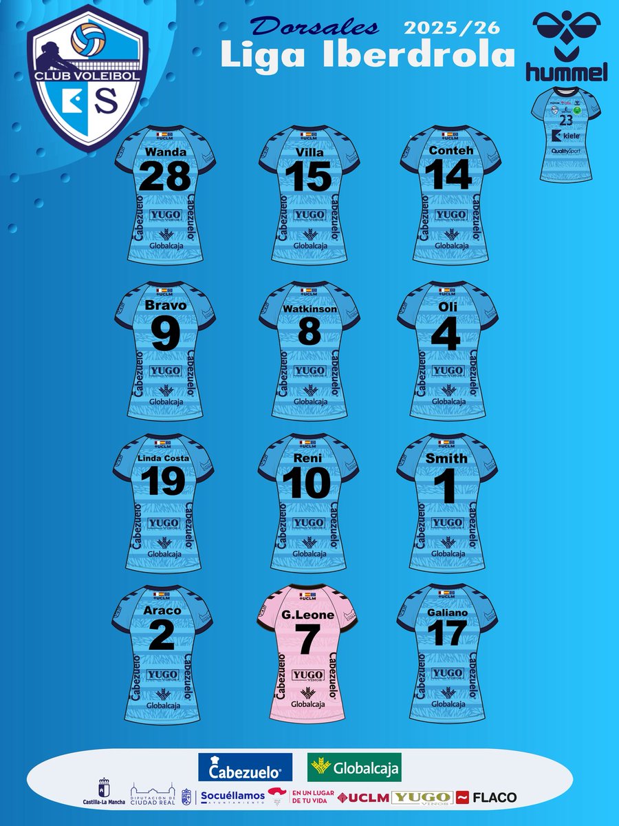 Ya tenemos los dorsales oficiales de nuestras jugadoras para la próxima temporada 🔥.

Además, damos la bienvenida a un nuevo compañero de viaje: Hummel, la marca internacional danesa que nos vestirá con equipaciones de primer nivel. 

#VamosKiele