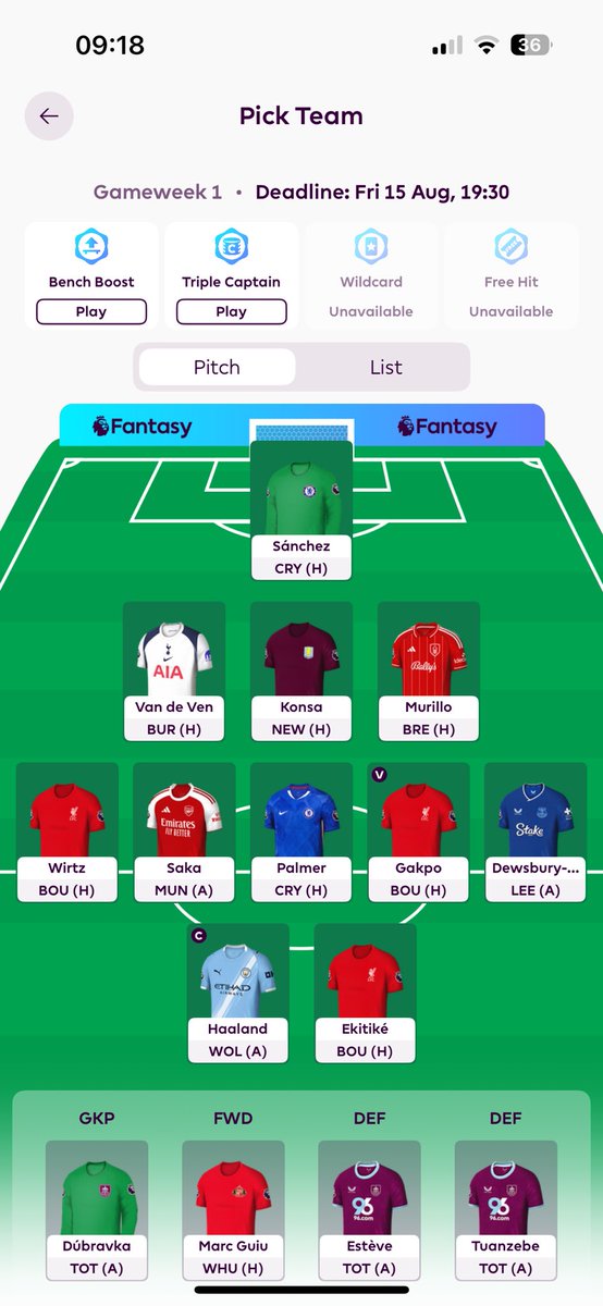 FplMoe's tweet photo. Finally GW1 🤩 excited! https://t.co/FtteMISReO