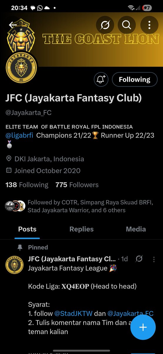ade_lemonade's tweet photo. @StadJKTW @Jayakarta_FC Tim: Redlemon FPL
@suardana_pwk @madereds1 https://t.co/q349e6T97X