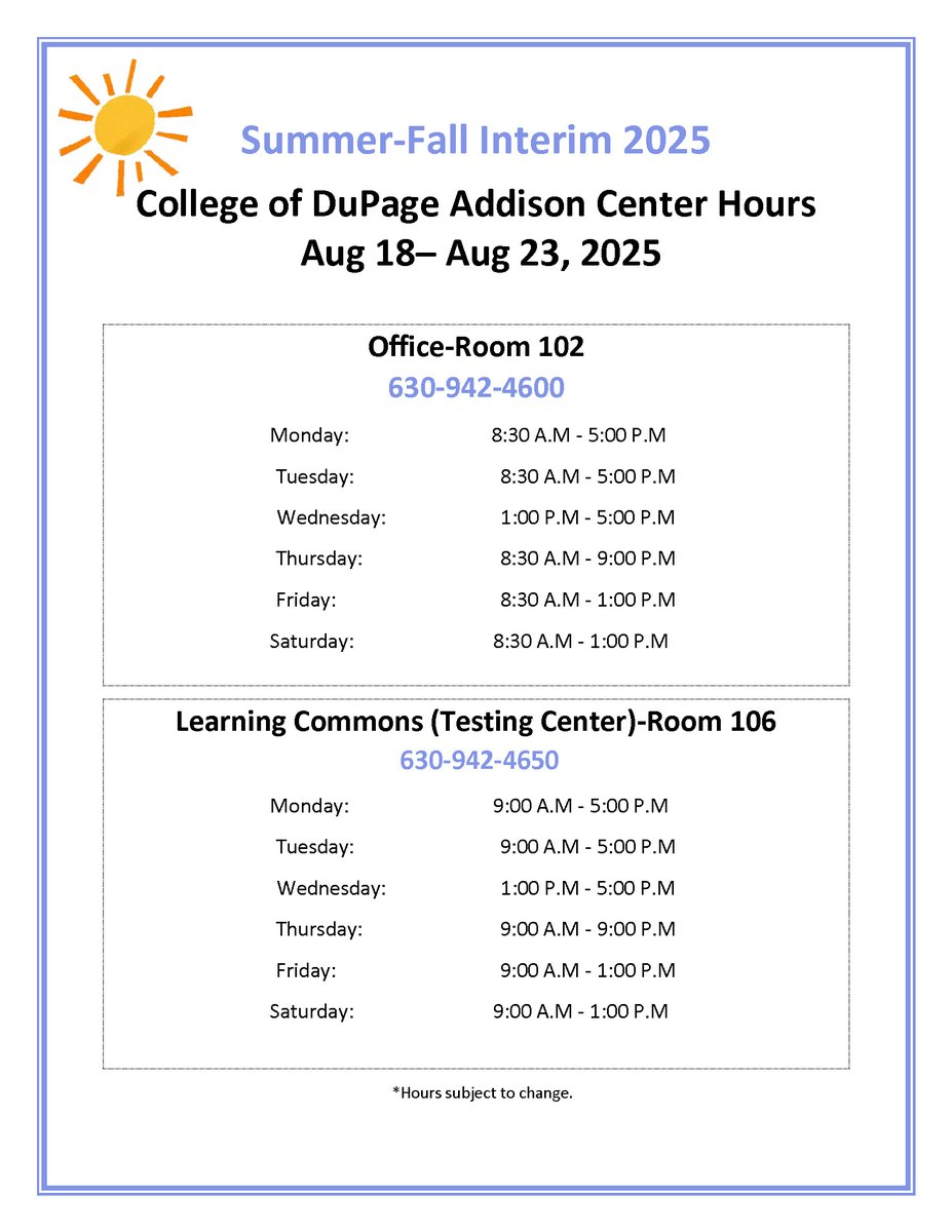 College of DuPage: Addison Center (@codaddison) on Twitter photo 
