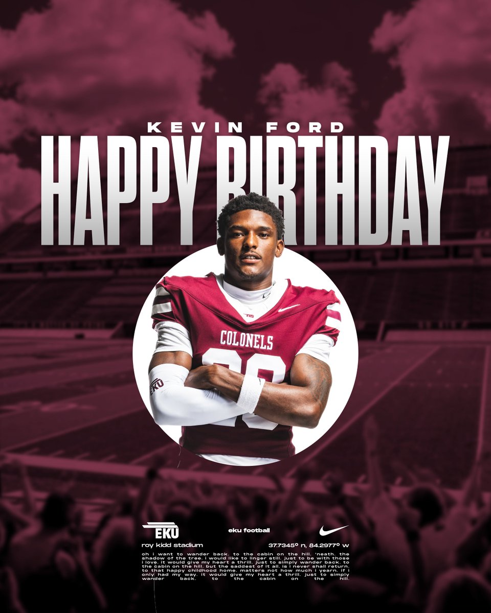 EKUFootball's tweet image. Wishing Kevin Ford (@kevo2x__) and Brendan Pohl (@brendan_pohl) very happy birthdays today! 🎉🎉

#E2W | #MatterOfPride