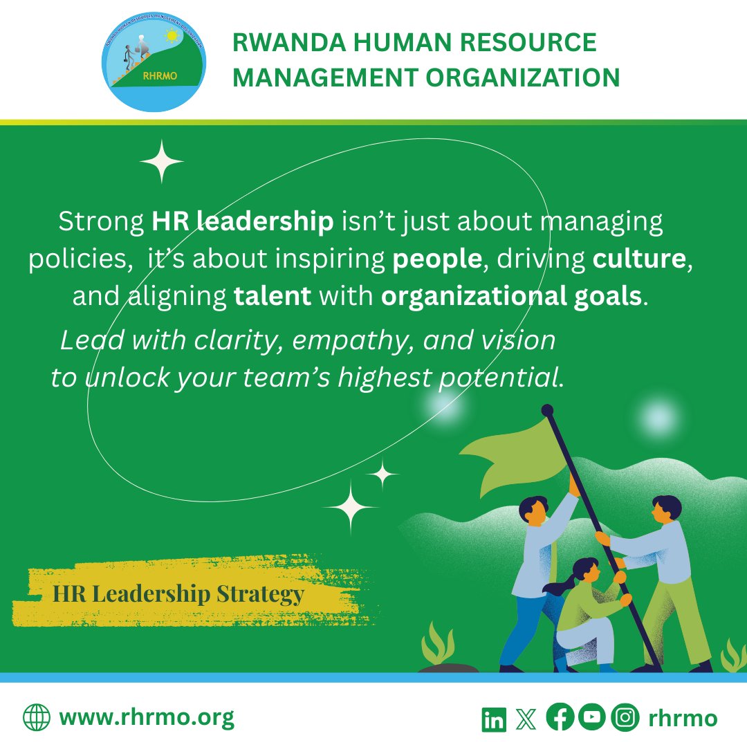 💡 True leadership inspires people, shapes culture, and aligns talent with goals. Lead with clarity, empathy, and vision, the results will follow.

#HRLeadership #PeopleFirst #WorkCulture #RHRMOTips #LeadershipMatters  #InspireChange