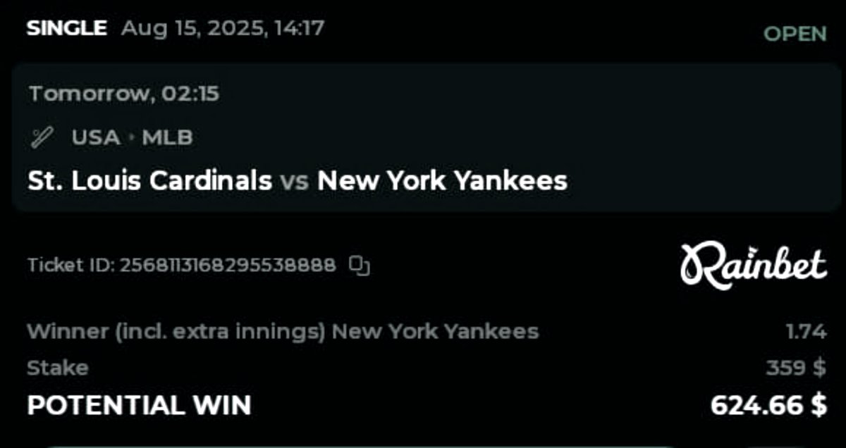 All faith on the pinstripes tonight