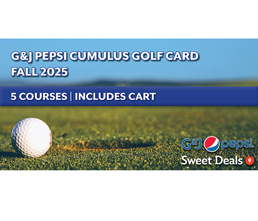 The G&amp;J Pepsi Cumulus Fall Golf Card is on sale NOW! 5 area course, just one low price! It's a $189 value on sale for $89 while supplies last!!!

sweetdeals.com/lexington/9082…