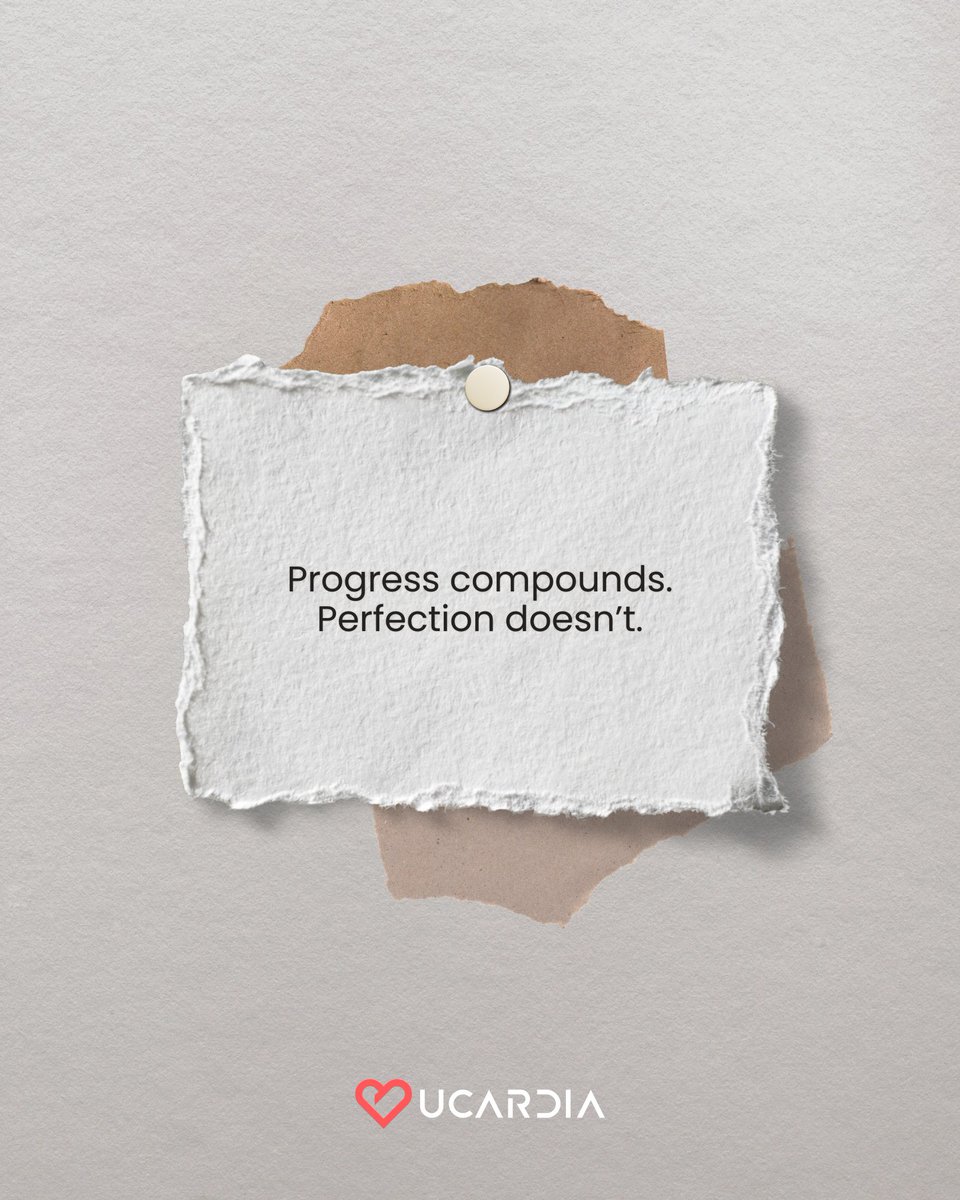 Progress compounds. Perfection doesn’t.  

👉 Get started today at ucardia.com/get-started
