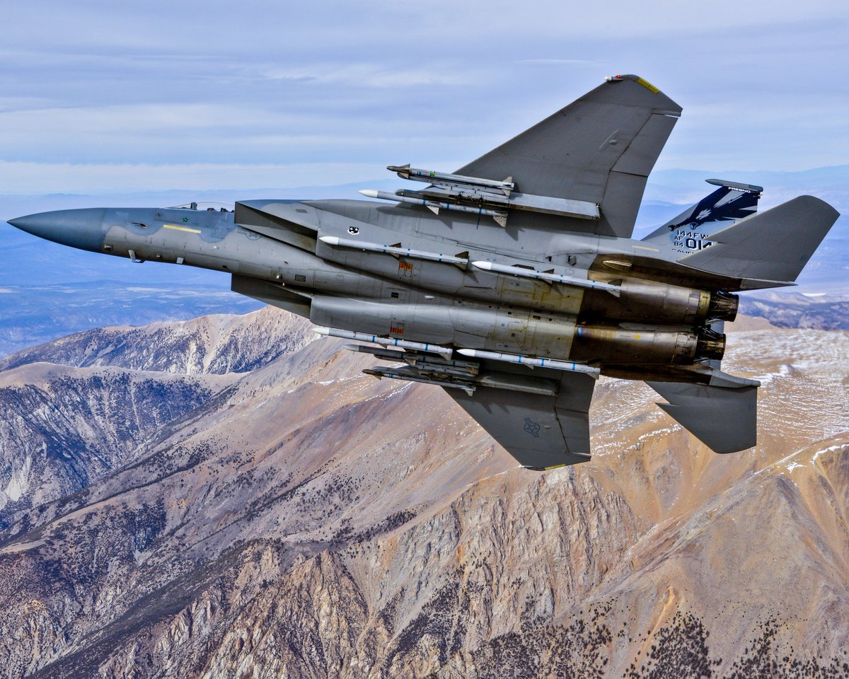 kadonkey's tweet image. A 144FW F-15C Eagle CA ANG (msgt. r. santana) 4CCS