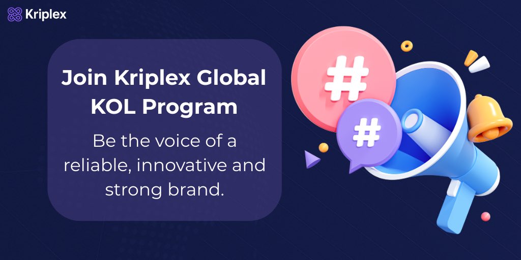 KriplexGlobal's tweet image. 🚀 Coming Soon: Kriplex Global KOL Program
Are you ready to be the voice of a trusted, innovative, and powerful brand?
The Kriplex Global KOL Program is launching soon!

📢 Be a leader. Create an impact. Grow your community.
🌐 kriplex.com

#Kriplex #KOLProgram