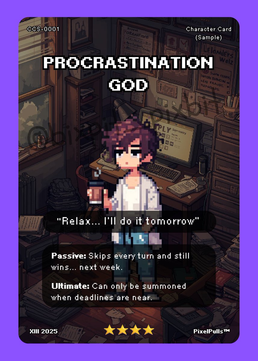 bixpit_pixbit's tweet image. wdy guys think? feedbacks and suggestions are very much welcome

#cardshop #digitalarts #Pixel #EntrepreneurMindset #startup #humor #cats