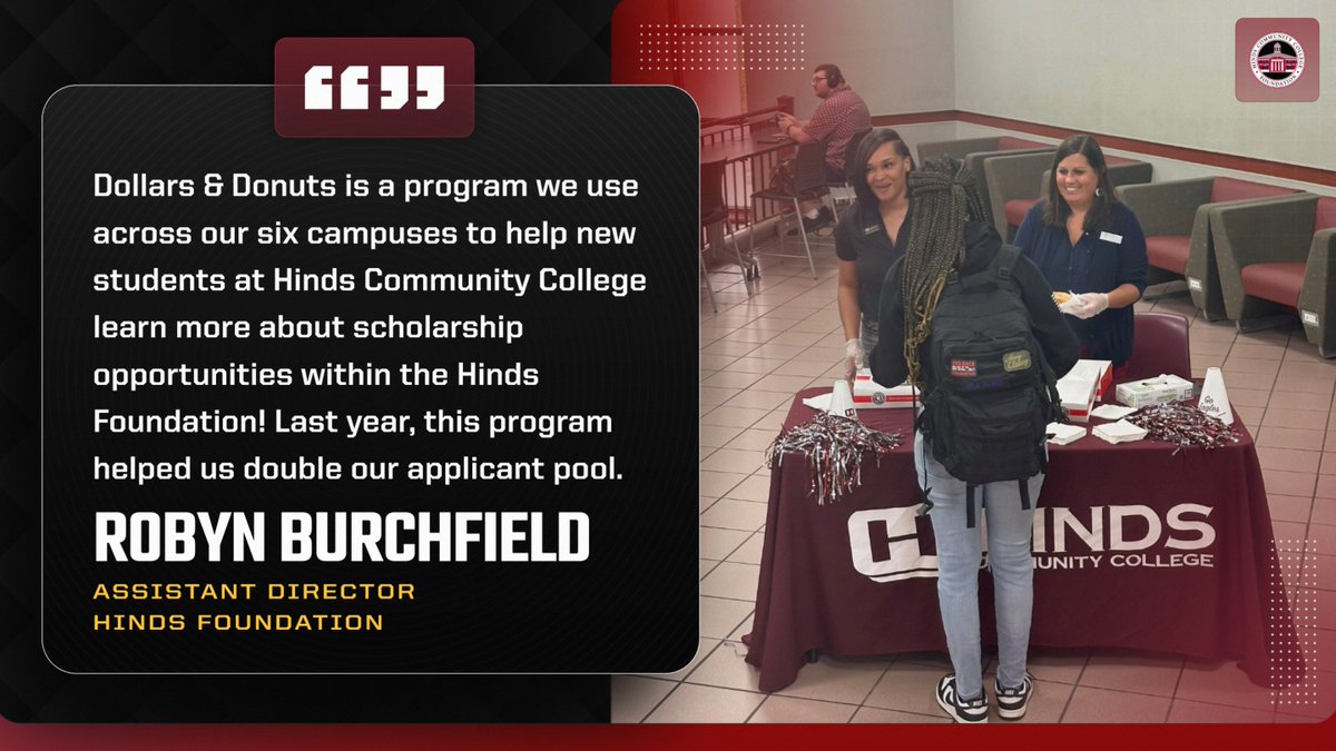 Matt Jones - CNE, CDE, CNC (@okrajones) on Twitter photo We kicked off our first round of "Dollars & Donuts" events across our six <a href="/HindsCC/">Hinds Community College</a> campuses this week! Last year, these events helped us double our <a href="/HindsFoundation/">HindsFoundation</a> scholarship applications over 2024's numbers. Here's hoping for bigger year in 2025-26! #AllInForHinds #BuildUpMS We kicked off our first round of "Dollars & Donuts" events across our six <a href="/HindsCC/">Hinds Community College</a> campuses this week! Last year, these events helped us double our <a href="/HindsFoundation/">HindsFoundation</a> scholarship applications over 2024's numbers. Here's hoping for bigger year in 2025-26! #AllInForHinds #BuildUpMS