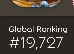 new peak rank, top 20k finally