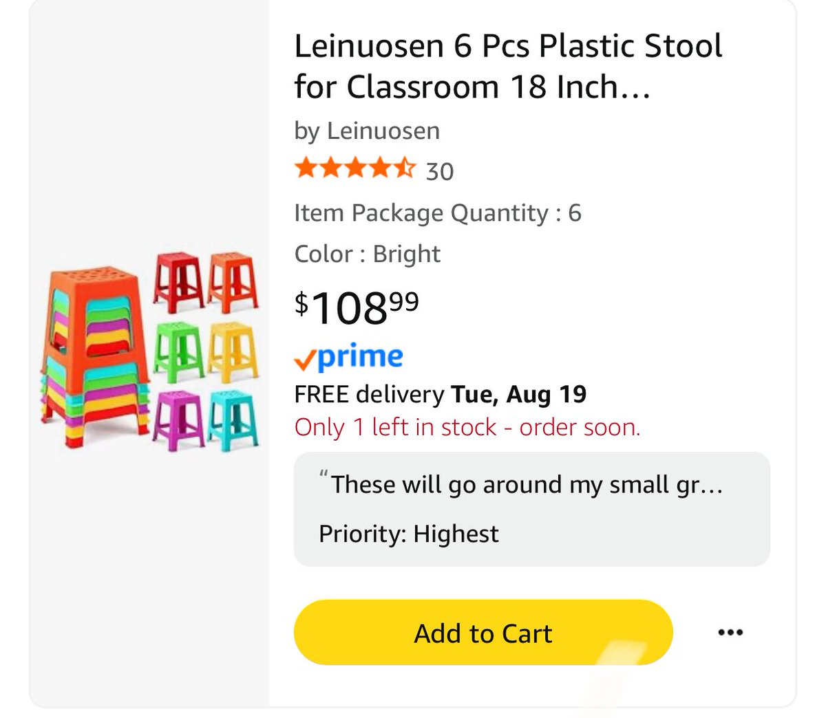 Nnooooooo 😭😭😭😭😭 only 1 left in stock….I’m so bummed! 

These are something I’m really looking forward to. Hopefully they will restock soon!!
amazon.com/hz/wishlist/ls…