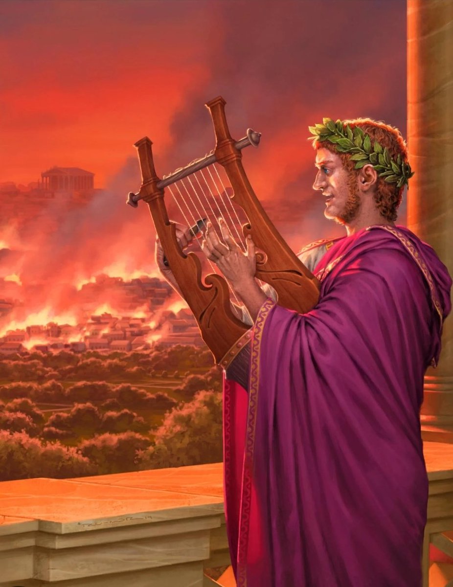 Pedro Sánchez viendo como arde España desde la terraza de la Mareta mientras le sirven otro plato de jamón.
Ya sólo le falta una lira y dejarse barba.